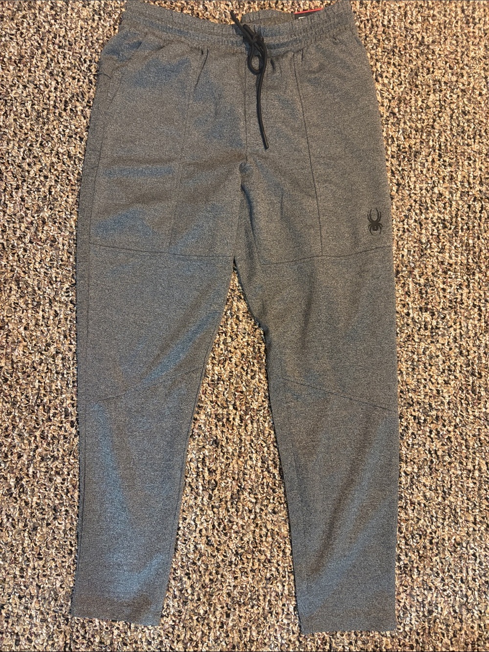NWT Spyder Men's Heather Gray Jogger Sweatpants -size M